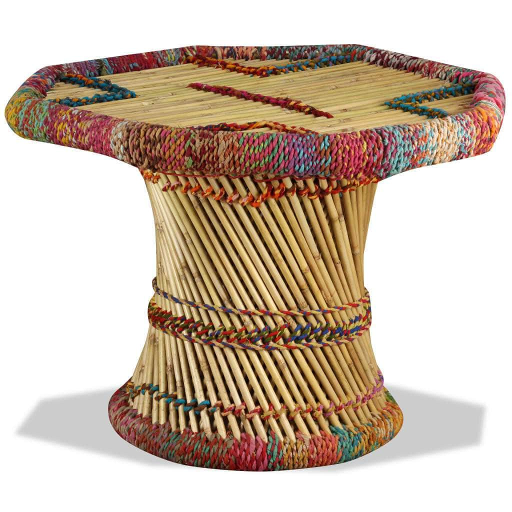 Multicolour Bamboo Coffee Table