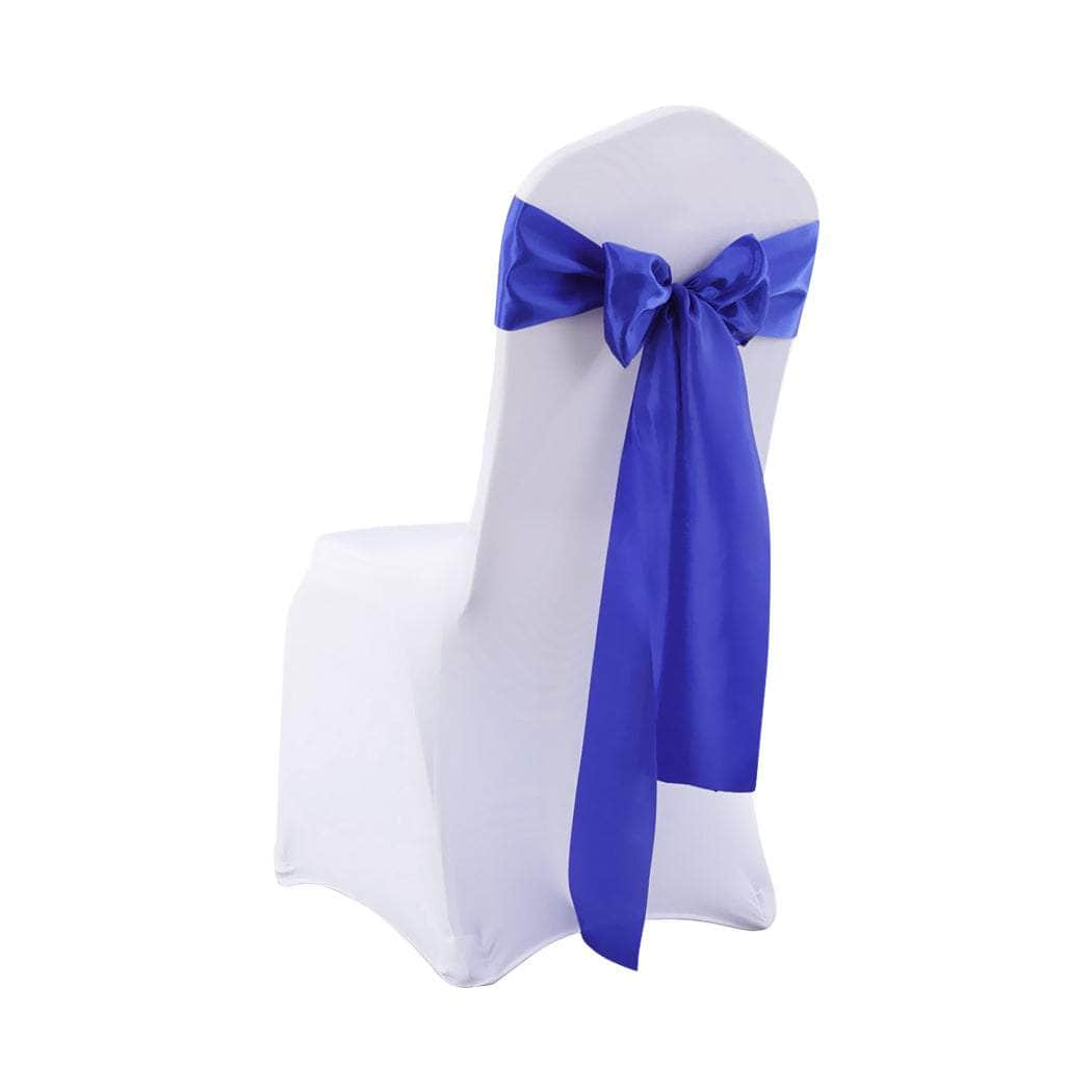 Multicoloured Chair Sashes Fabric Covers Navy