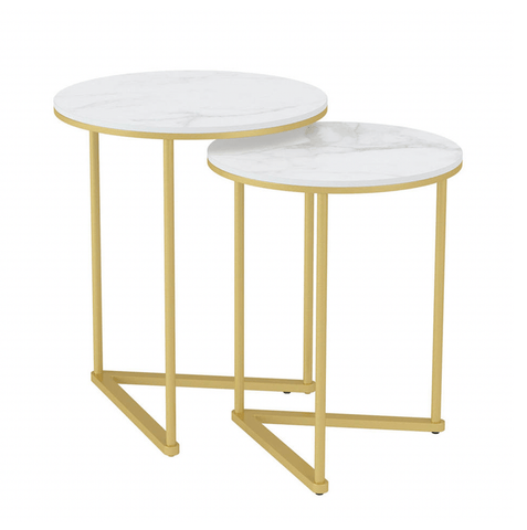 Nala Gold Nested Side Table Set