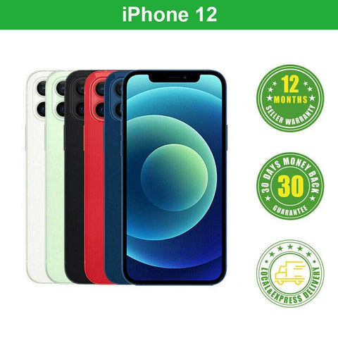 New Apple Iphone 12 Unlocked 64/128/256GB Colours 5G Mobile FREE EXPRESS