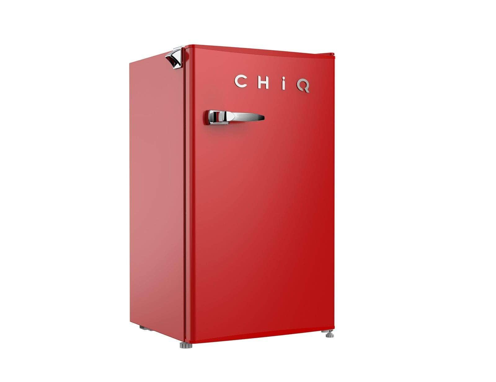 NEW Chiq 90 Ltr Retro Single Door Bar Fridge CRSR089DR