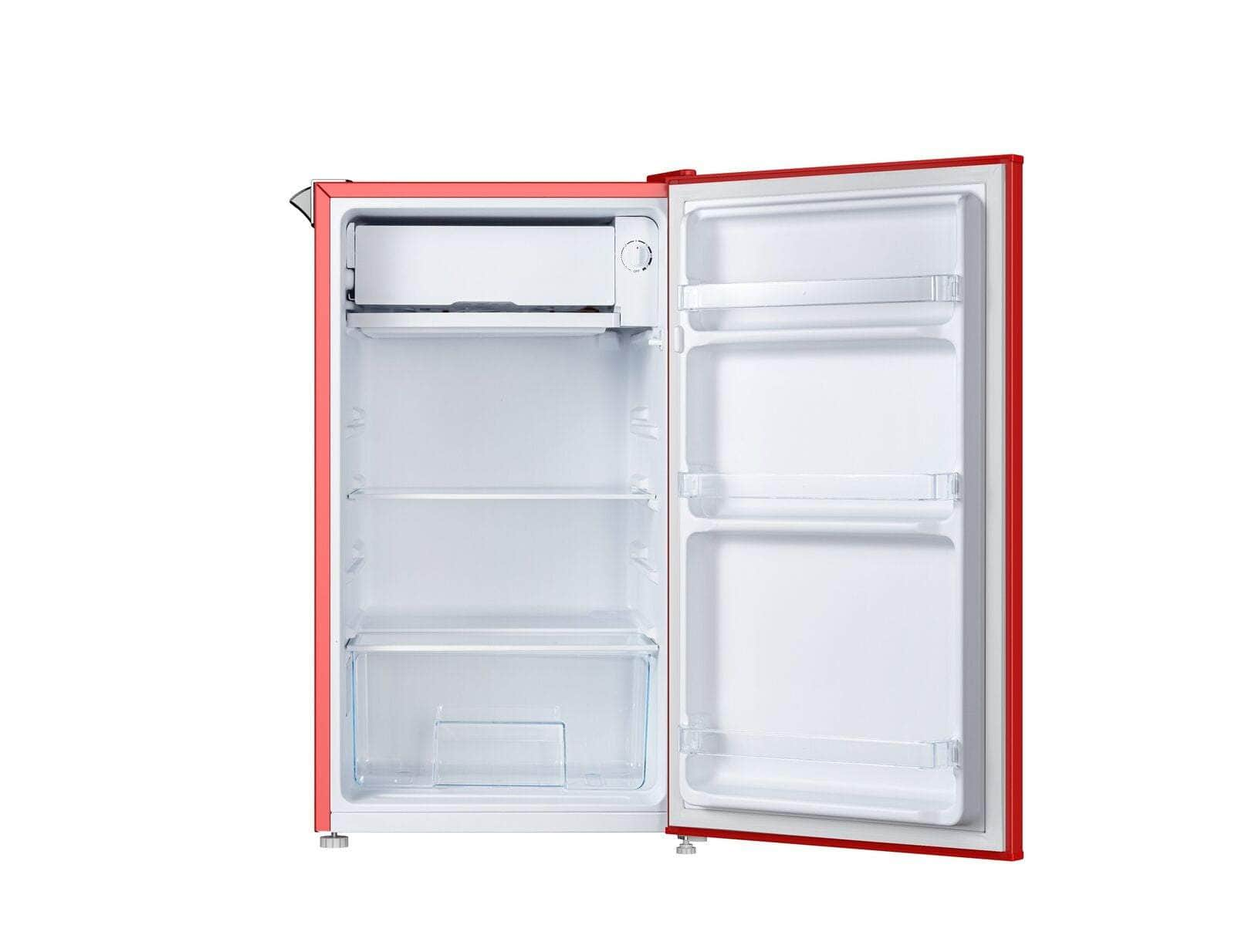 NEW Chiq 90 Ltr Retro Single Door Bar Fridge CRSR089DR