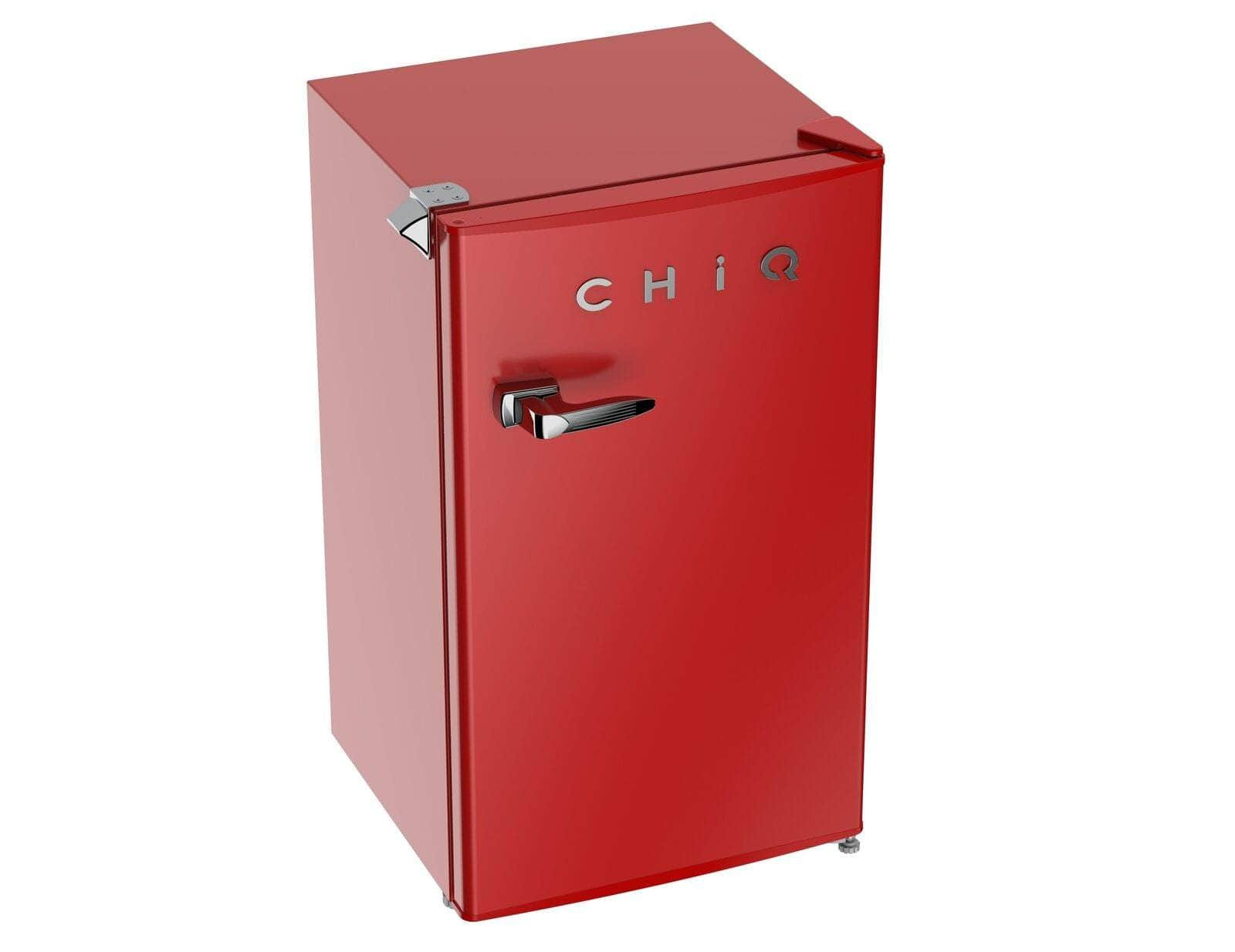 NEW Chiq 90 Ltr Retro Single Door Bar Fridge CRSR089DR