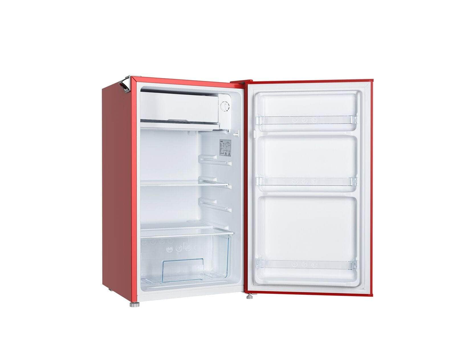 NEW Chiq 90 Ltr Retro Single Door Bar Fridge CRSR089DR