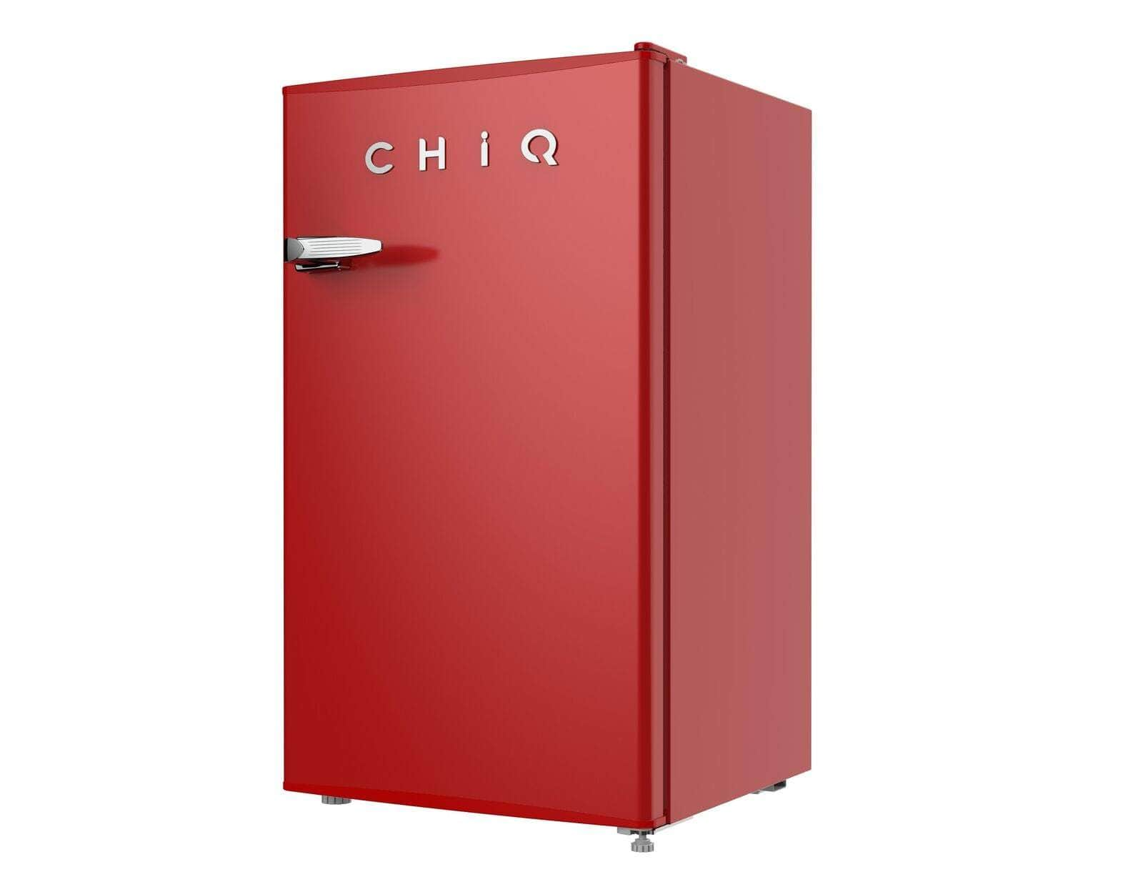 NEW Chiq 90 Ltr Retro Single Door Bar Fridge CRSR089DR