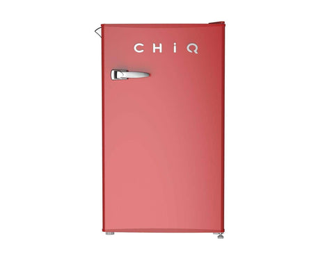 NEW Chiq 90 Ltr Retro Single Door Bar Fridge CRSR089DR