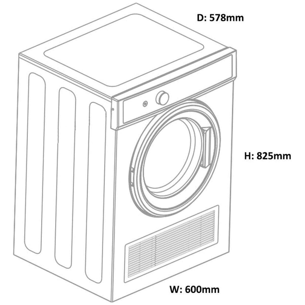 NEW Fisher & Paykel 7Kg Vented Dryer DE7060P2