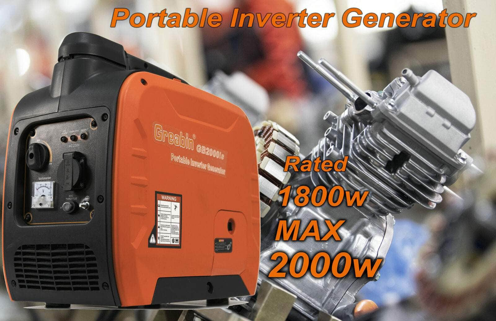 NEW Gentrax Inverter Generator 2KW Max 1.8KW Rated Pure Sine Portable Camping