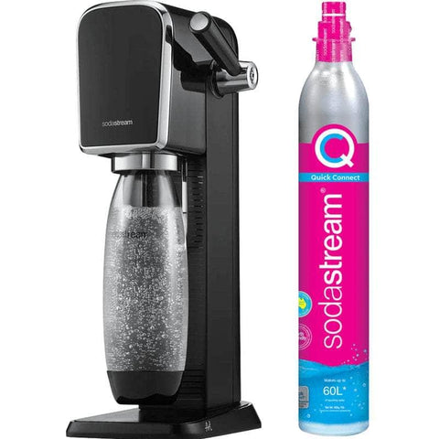 NEW Sodastream ART Starter Pack Soft Fizzy Drink Sparkling Maker Soda(Black)