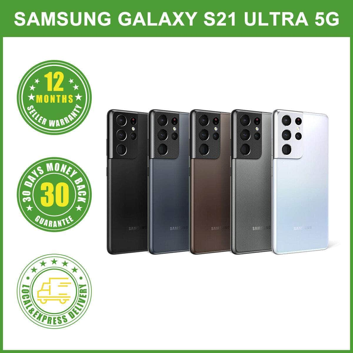 New Unlocked 6.8" Samsung Galaxy S21 Ultra 5G G998U 12G/128GB Snapdragon 888