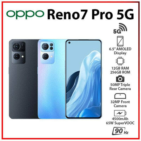 (New & Unlocked)Oppo Reno 7 Pro 5G 12GB+256GB Dual SIM Android Mobile Phone