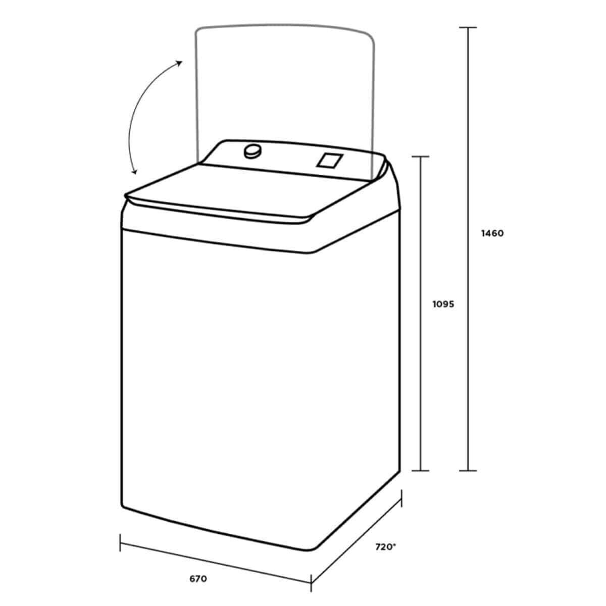 NEW Westinghouse 8Kg Top Load Washing Machine WWT8084J7WA