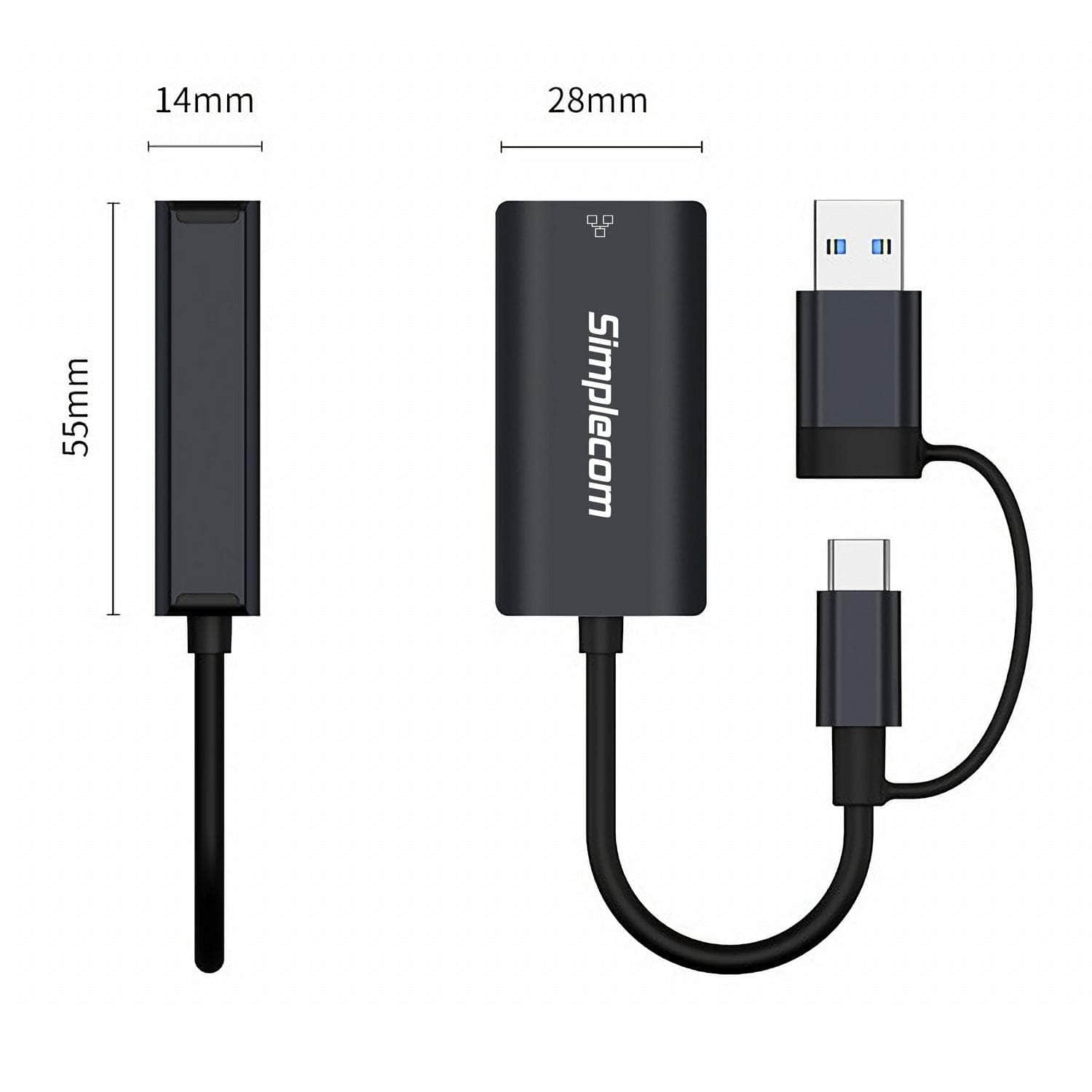 Nu315 Usb-C/Usb-A To Gigabit Ethernet Adapter