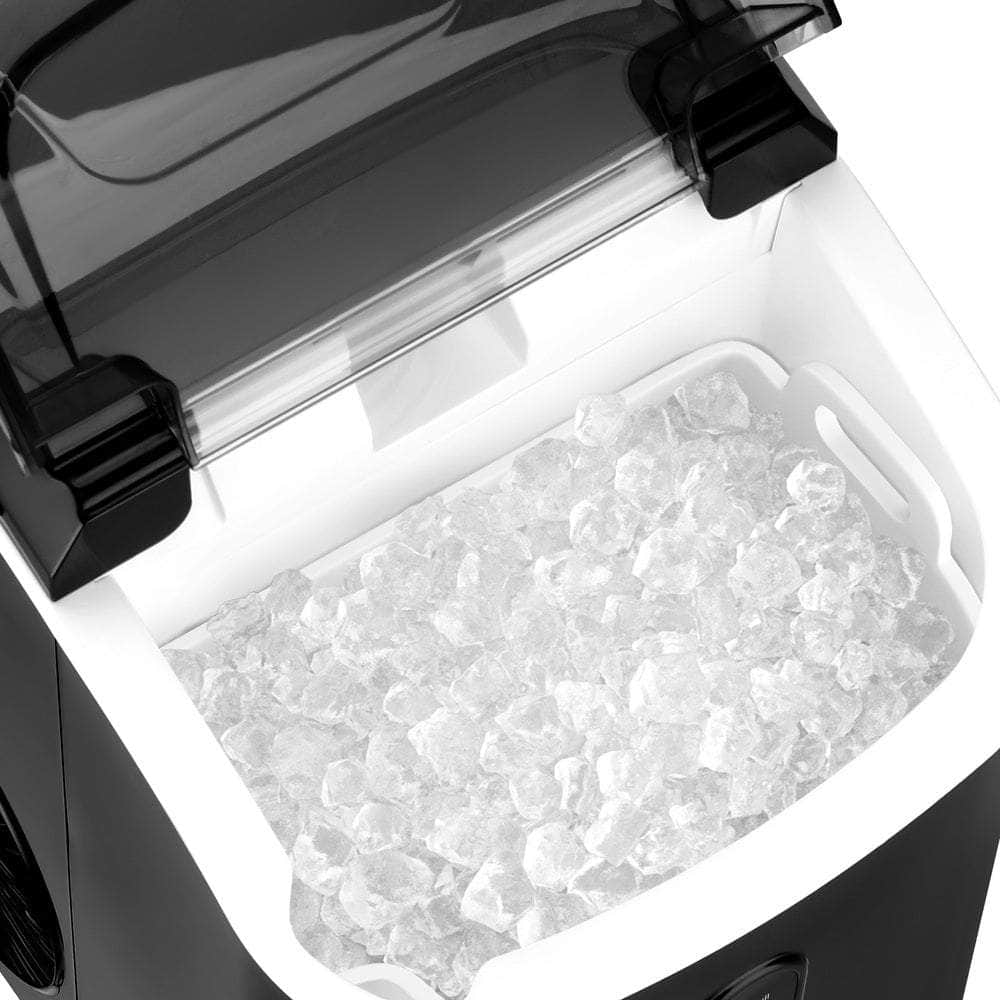 Nugget Portable Ice Maker with Ice Cube Scoop 15kg Black