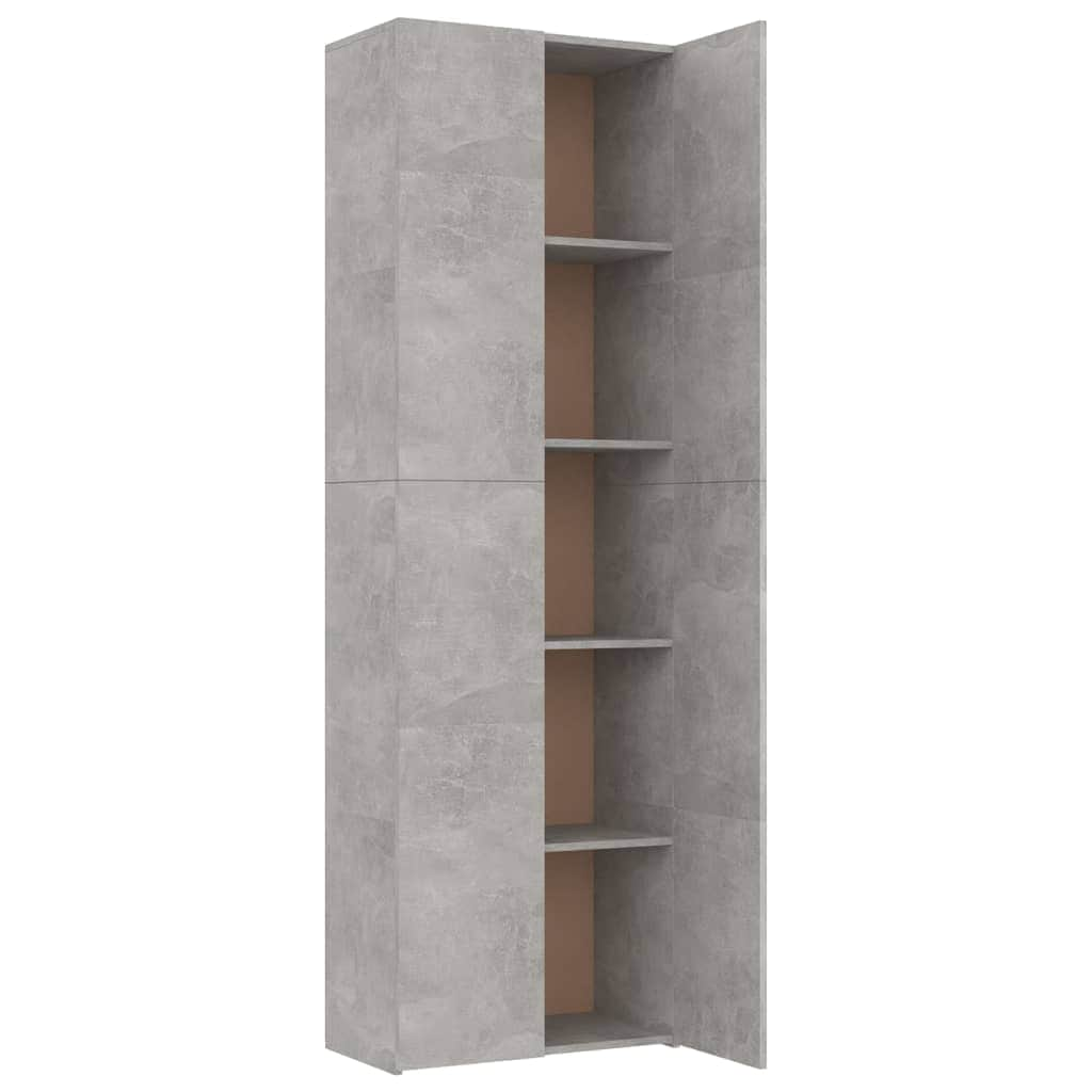 Office Cabinet Concrete Grey Chipboard