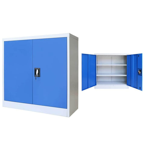 Office Cabinet Metal Grey, Blue