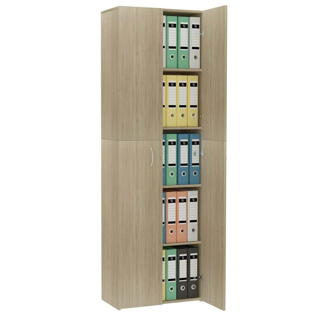 Office Cabinet Sonoma Oak Chipboard