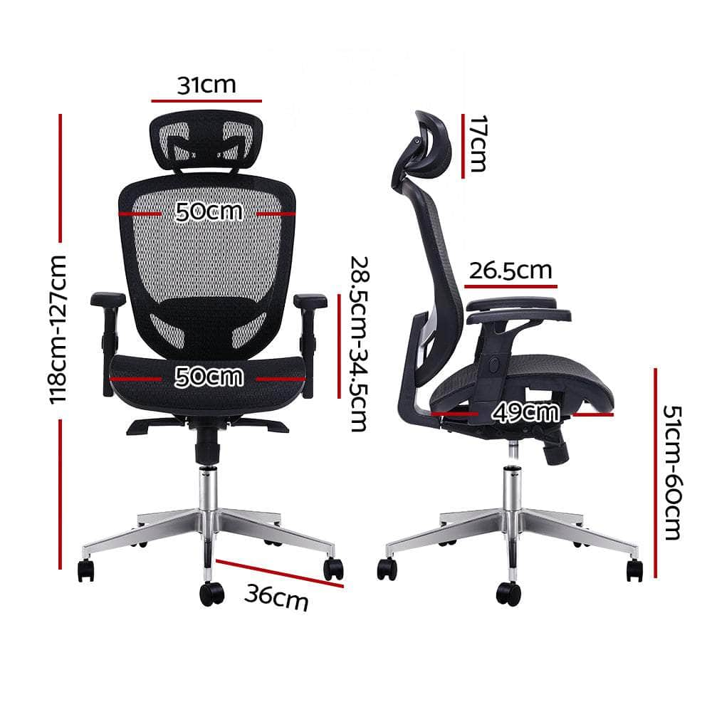 Office Chair Gaming Chair Computer Chairs Mesh Net Seating Black