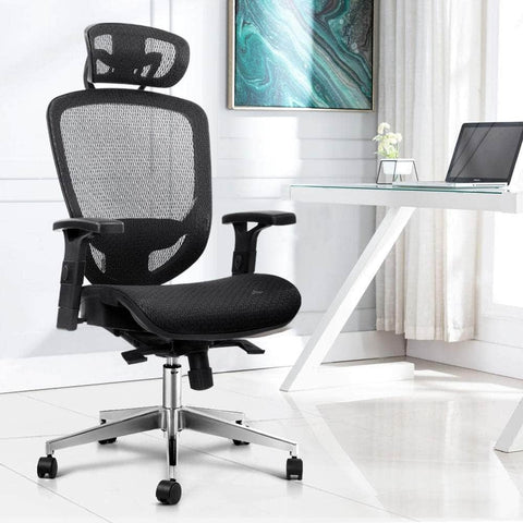 Office Chair Gaming Chair Computer Chairs Mesh Net Seating Black