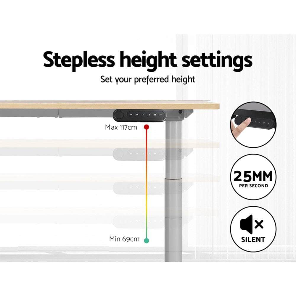 Office Setup Stylish Motorised Adjustable Sit-Stand Desk