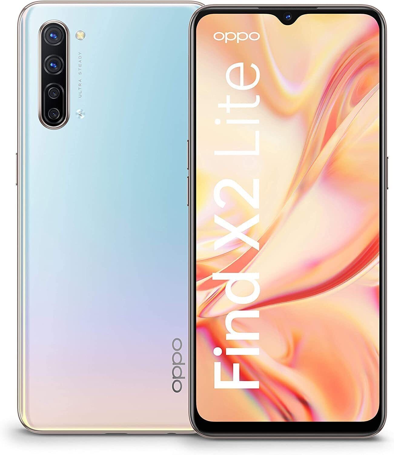 Oppo Find X2 Lite [128GB/8GB] Fingerprint Unlocked Smartphone-Black\Pearl White