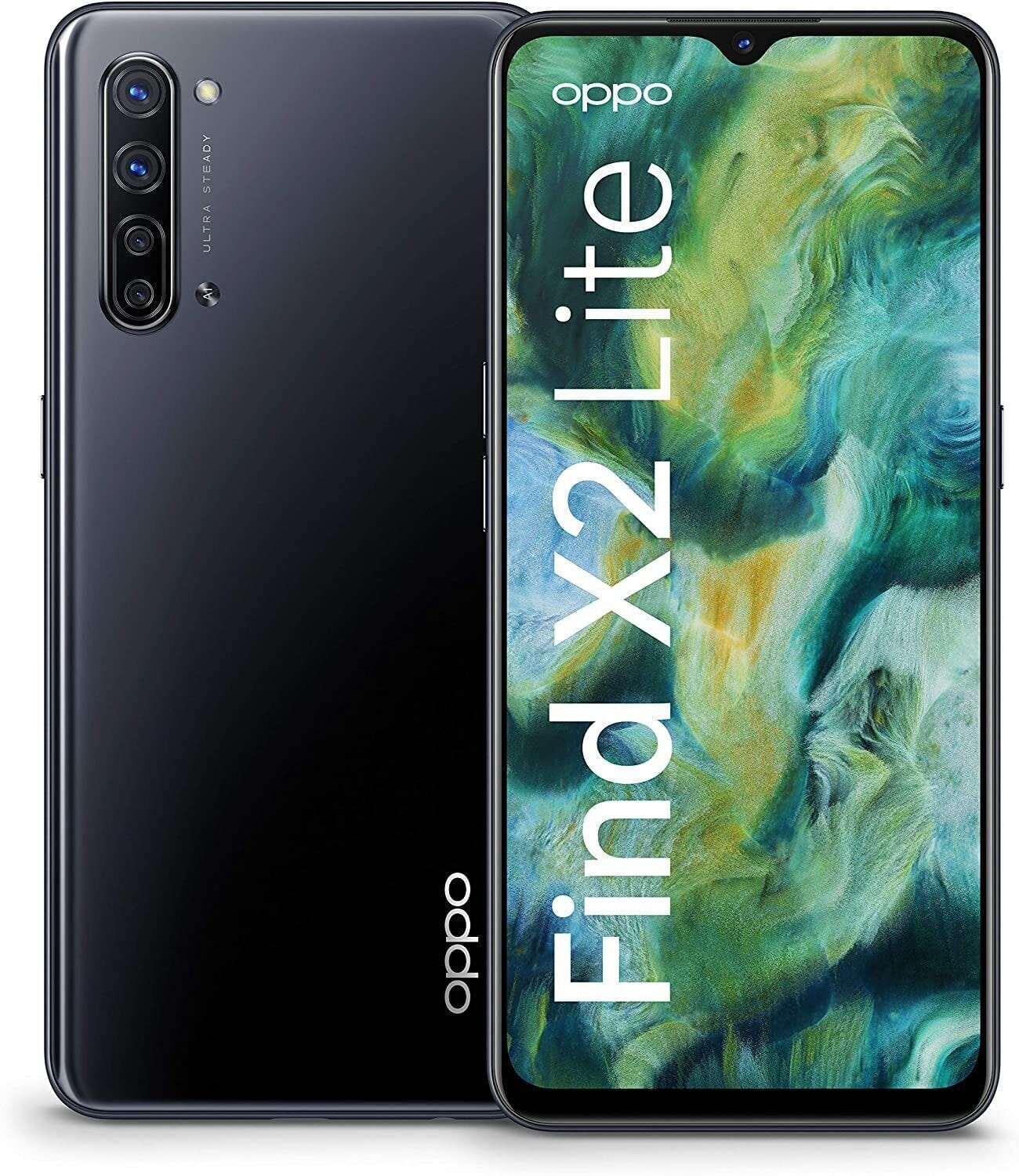 Oppo Find X2 Lite [128GB/8GB] Fingerprint Unlocked Smartphone-Black\Pearl White