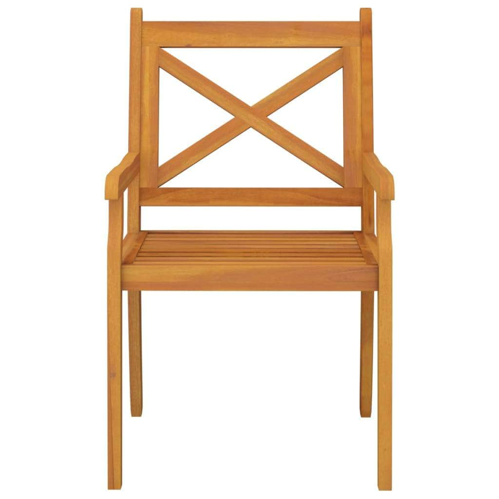 Outdoor Dining Chairs 3 pcs Solid Wood Acacia