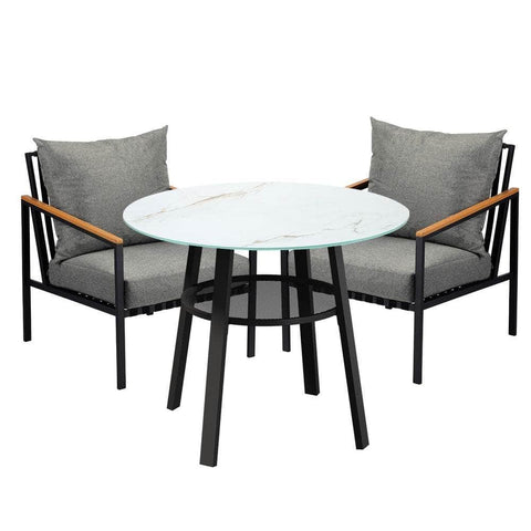 Outdoor Dining Setting Table Sofa Chairs 3PCS/5PCS