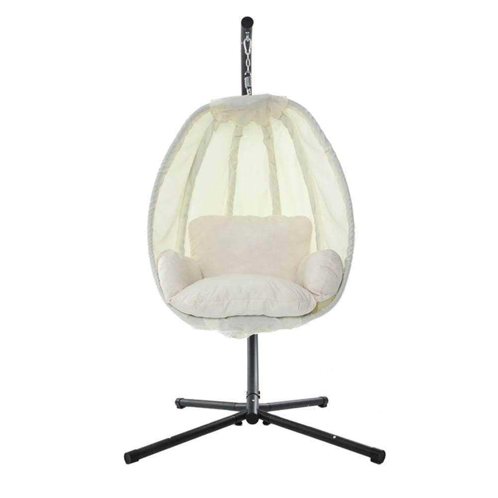 Outdoor Furniture Egg Hammock Porch Hanging Pod Swing Chair with Stand