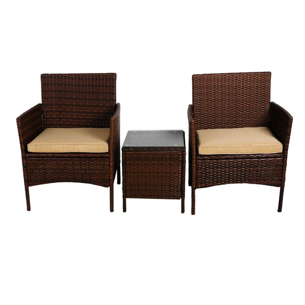 Outdoor Furniture Setting Patio Brown