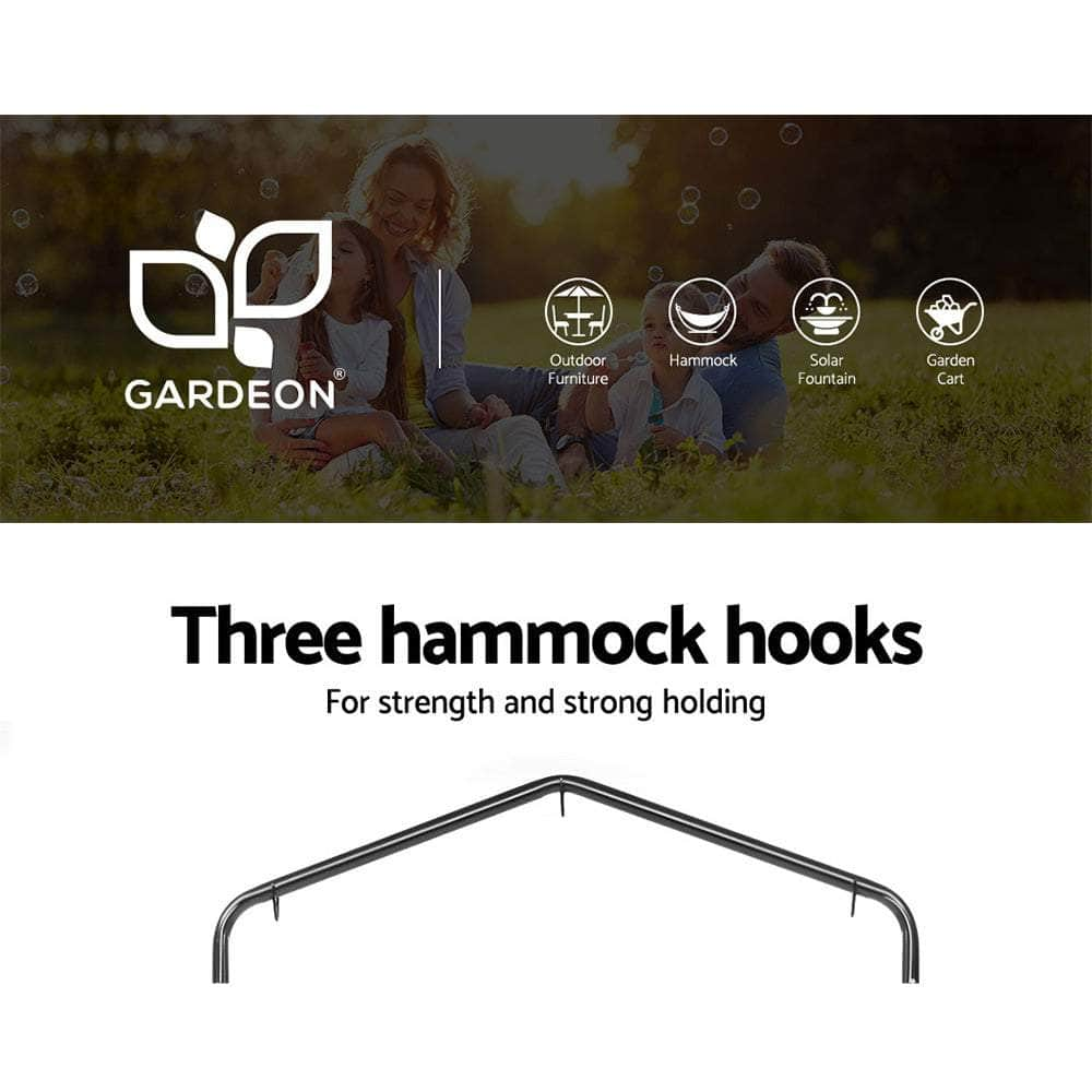 Outdoor Hammock Chair With Stand Swing Hanging Hammock Garden Grey