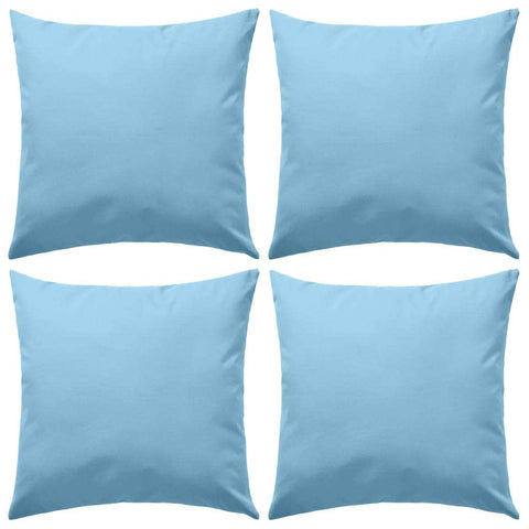 Outdoor Pillows 4 pcs--Light Blue