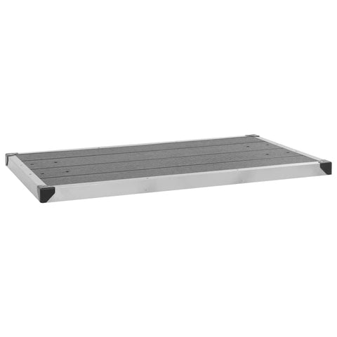 Outdoor Shower Tray Stainless Steel Grey