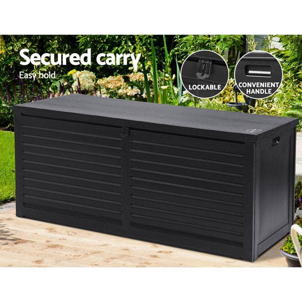 Outdoor Storage Box 490L black