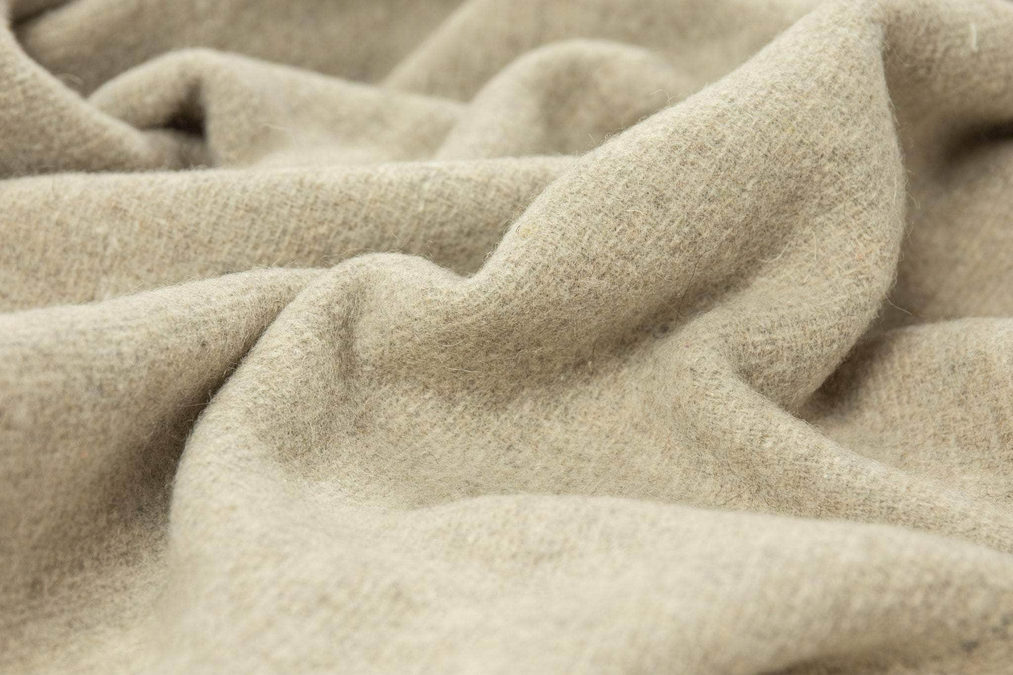 Oxford Throw - Merino Wool Blend - Blush/Ivory/Navy