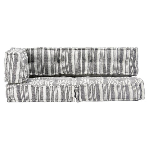 Pallet Sofa Cushion Grey Fabric Patchwork