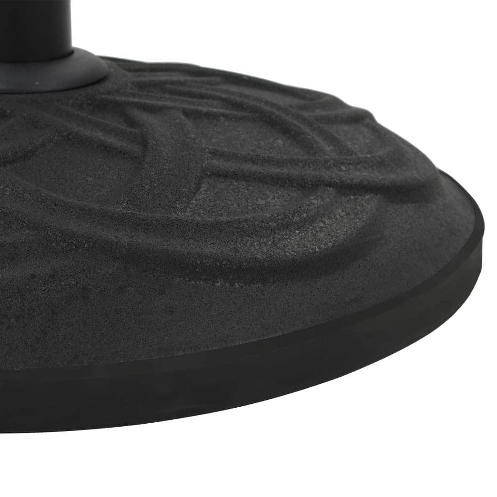 Parasol Base Black Concrete Round 15 kg