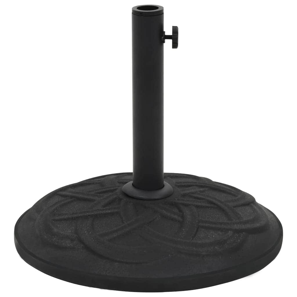 Parasol Base Black Concrete Round 15 kg