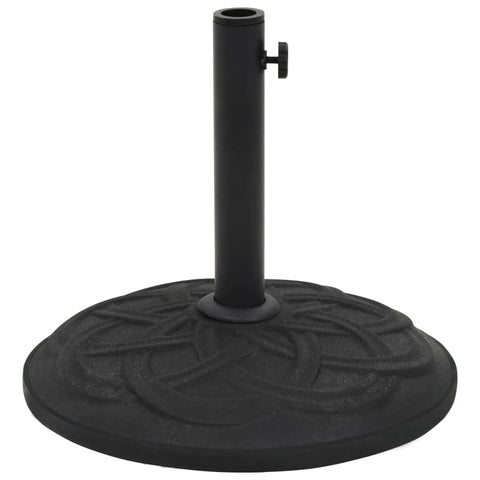 Parasol Base Black Concrete Round 15 kg