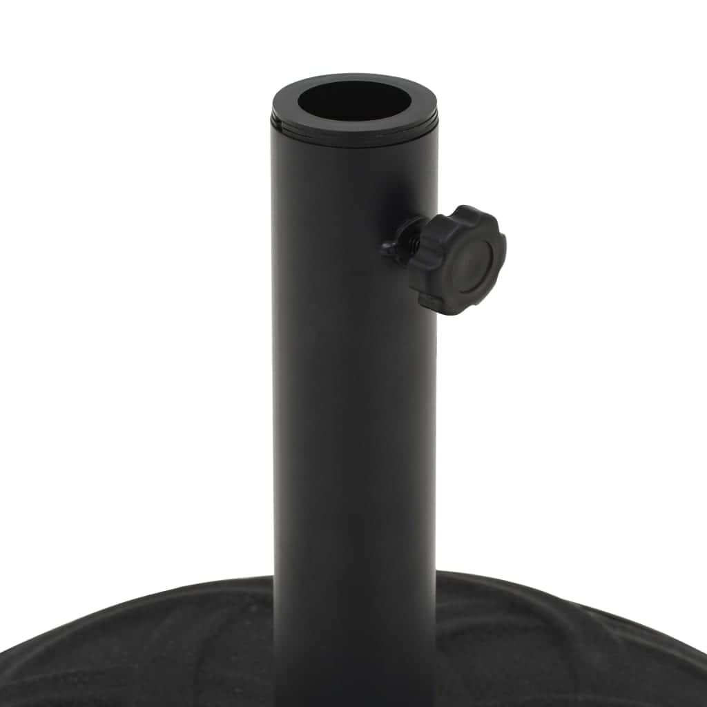 Parasol Base Black Concrete Round 15 kg