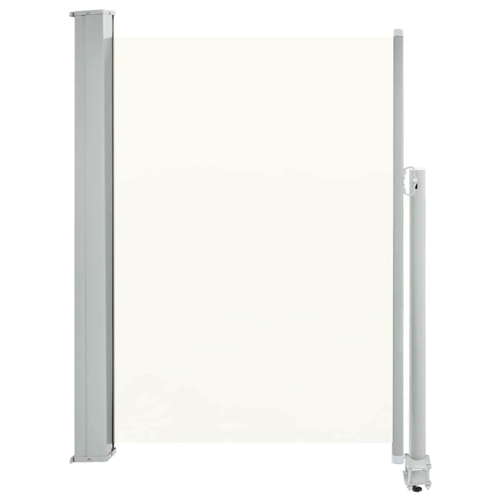 Patio Retractable Side Awning   Cream