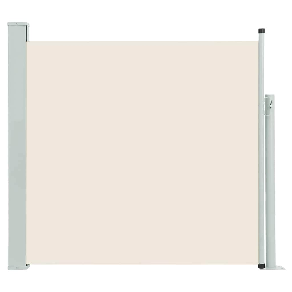 Patio Retractable Side Awning,  Cream