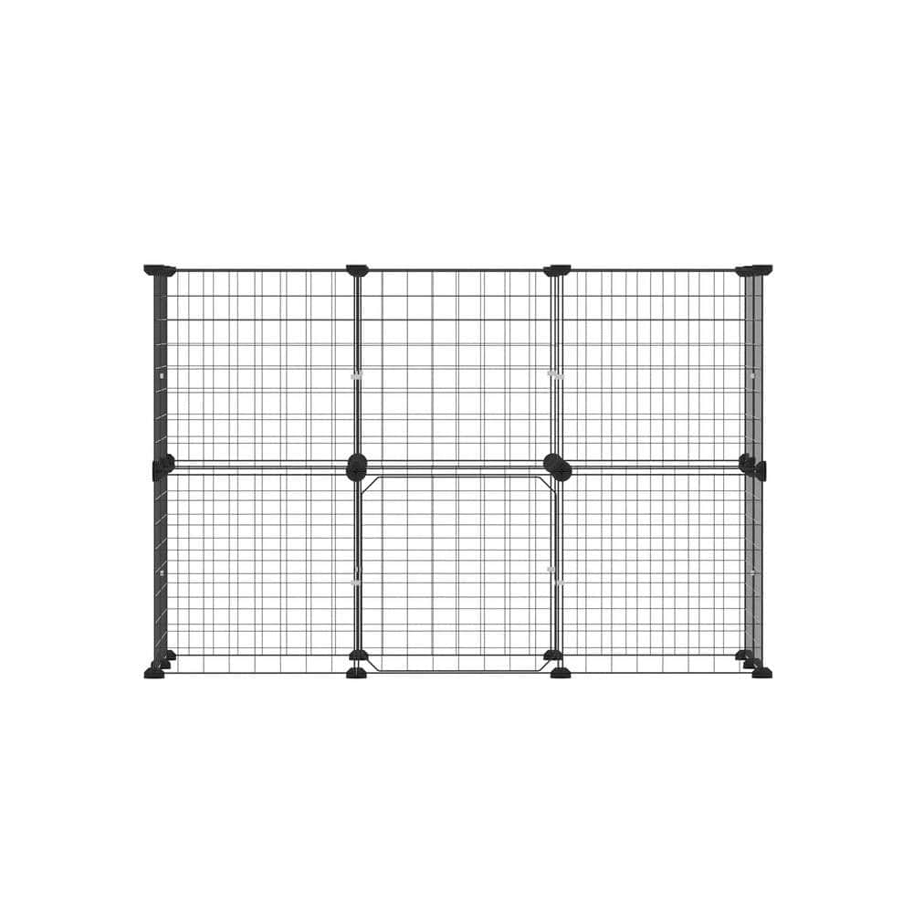 Pet Dog Playpen Enclosure Cage 20 Panel Puppy Fence Play Pen Foldable Metal