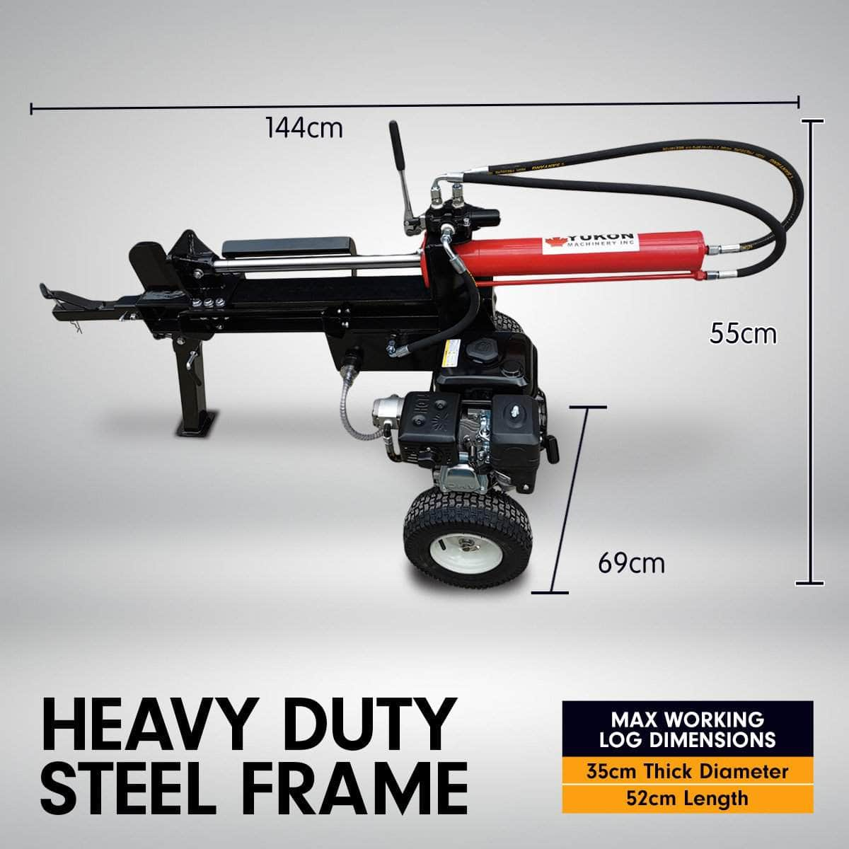 Petrol Log Splitter Wood Cutter - 18Ton