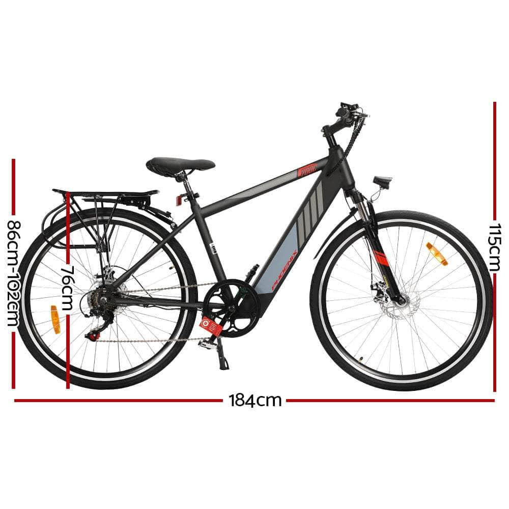 Phoenix 27" Electric Bike Mountain Bicycle eBike e-Bike