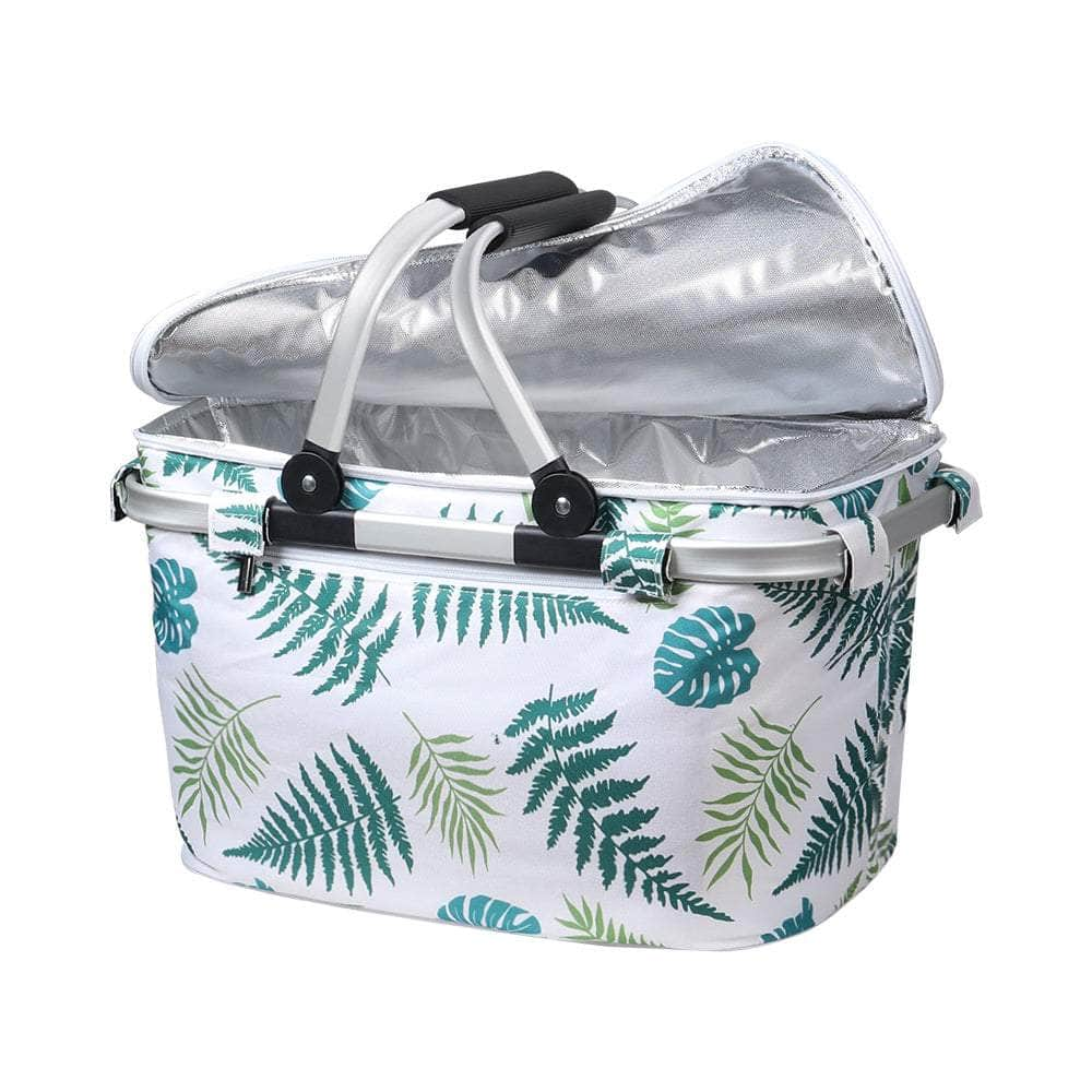 Picnic Basket Folding Bag Insulated Hamper Food Cover Storage