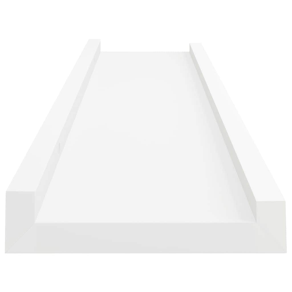 Picture Frame Ledge Shelves 2 pcs White