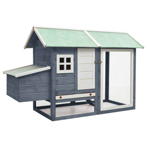 Pine & Fir Wood Chicken Cage Grey