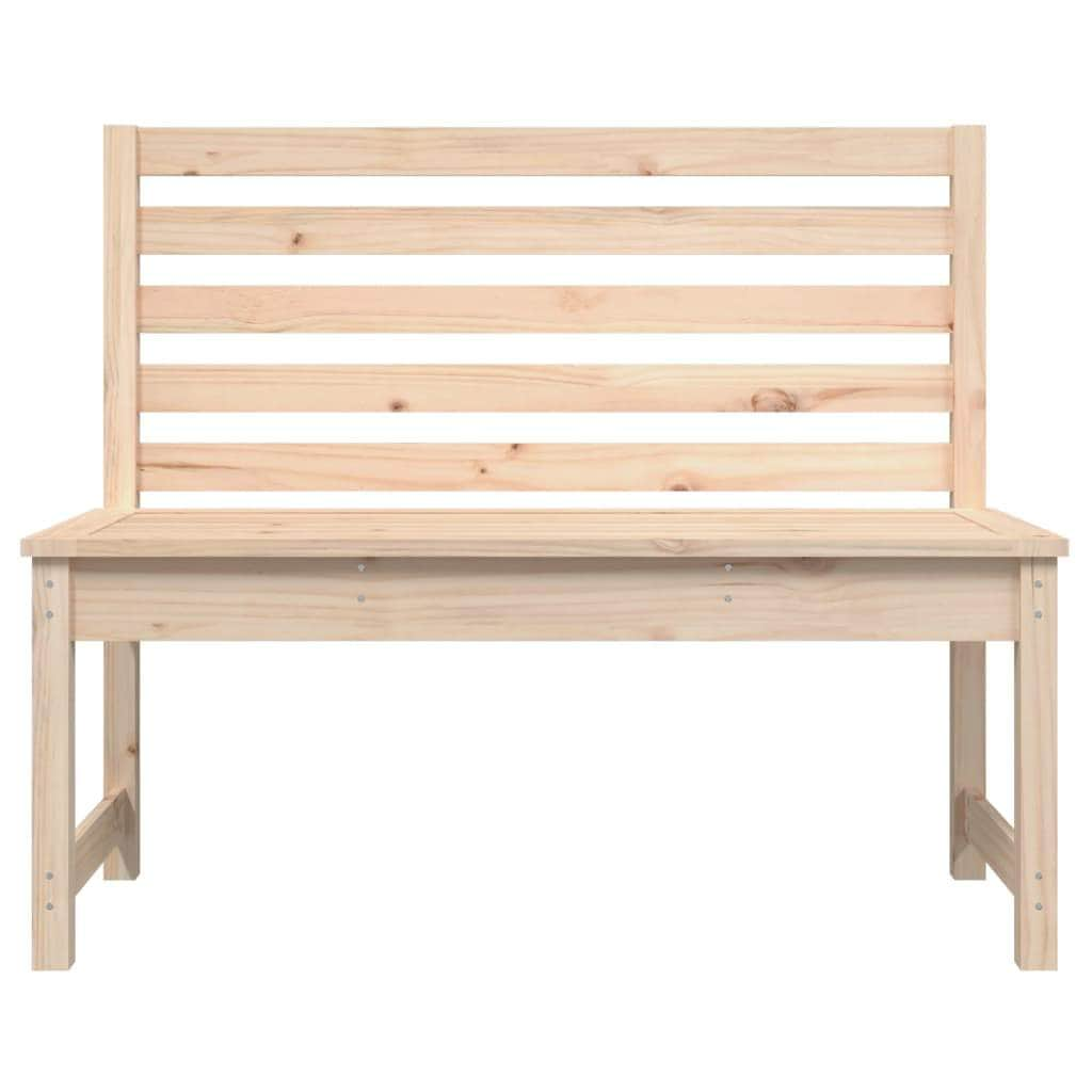 Pine Serene: Classic Solid Wood Garden Bench