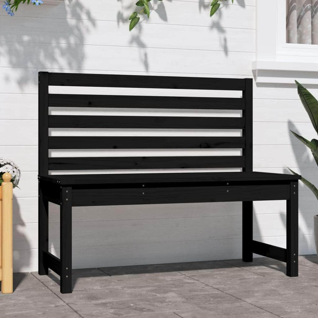 Pine Serene: Classic Solid Wood Garden Bench